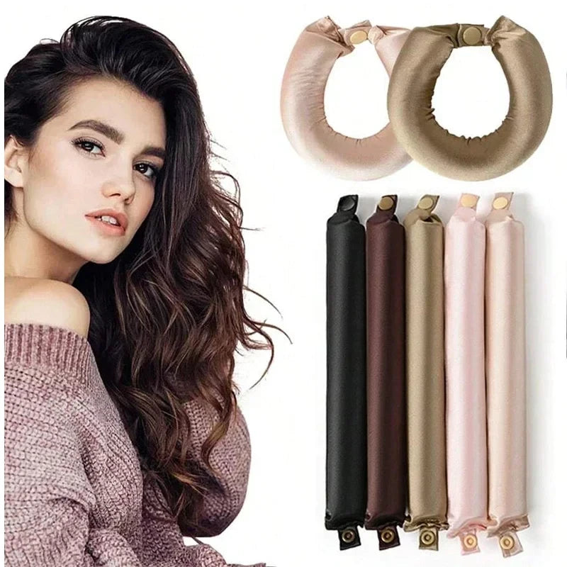 Satin Heatless Hair Curling Rod