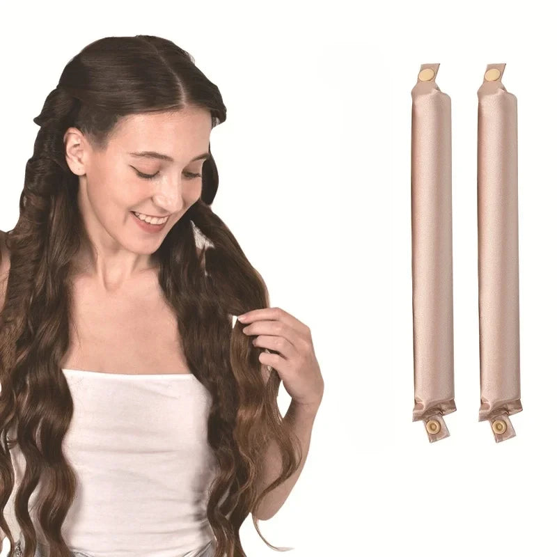 Satin Heatless Hair Curling Rod