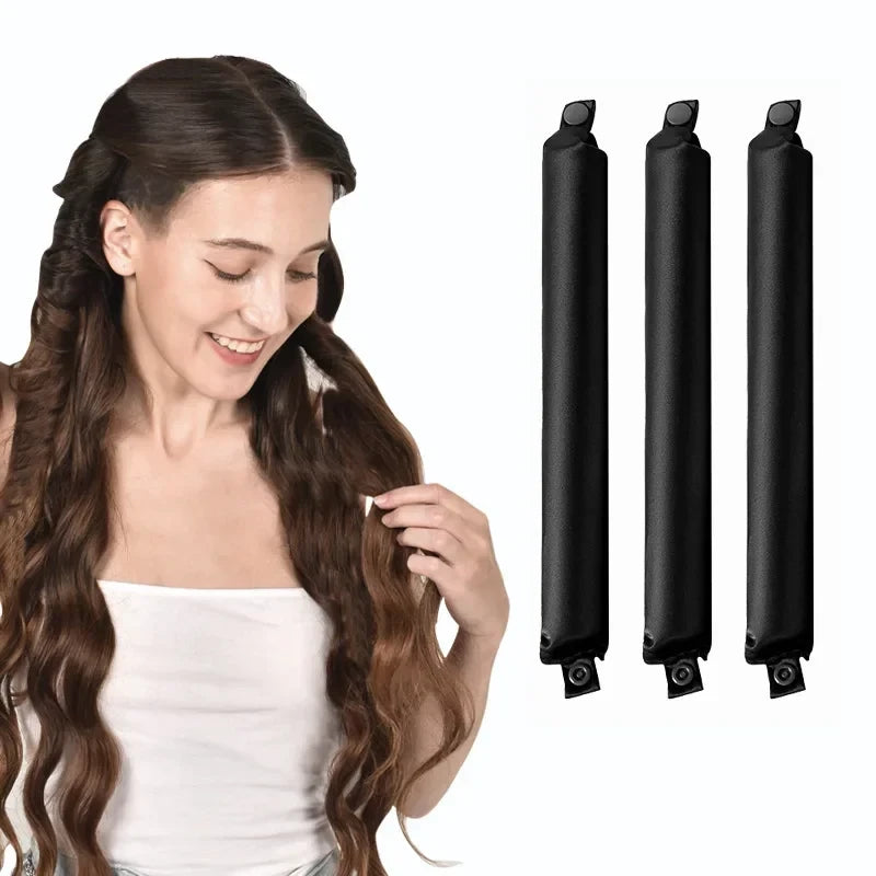 Satin Heatless Hair Curling Rod