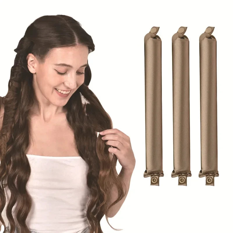 Satin Heatless Hair Curling Rod