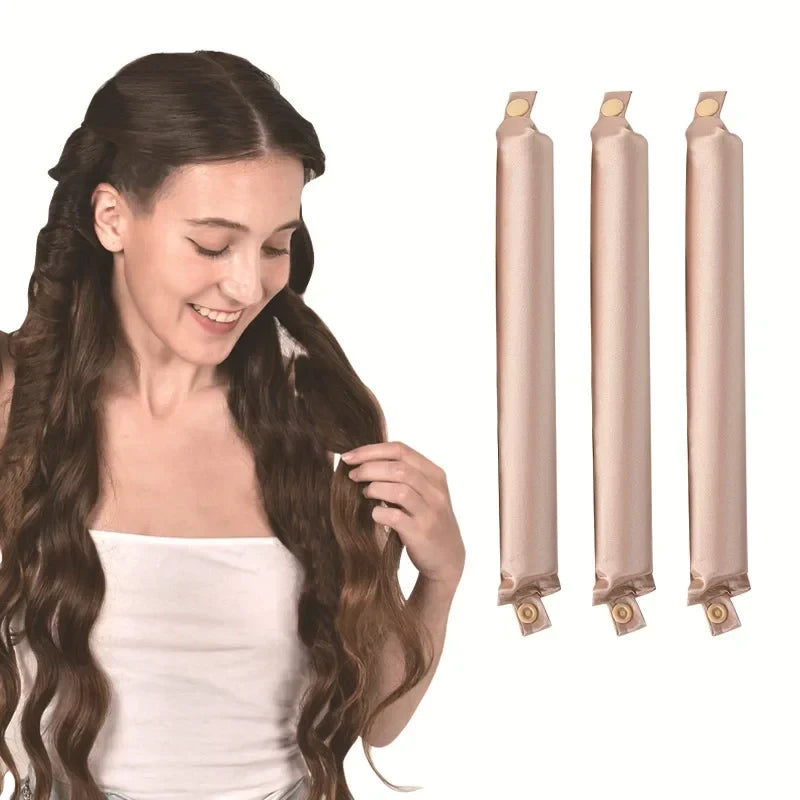 Satin Heatless Hair Curling Rod