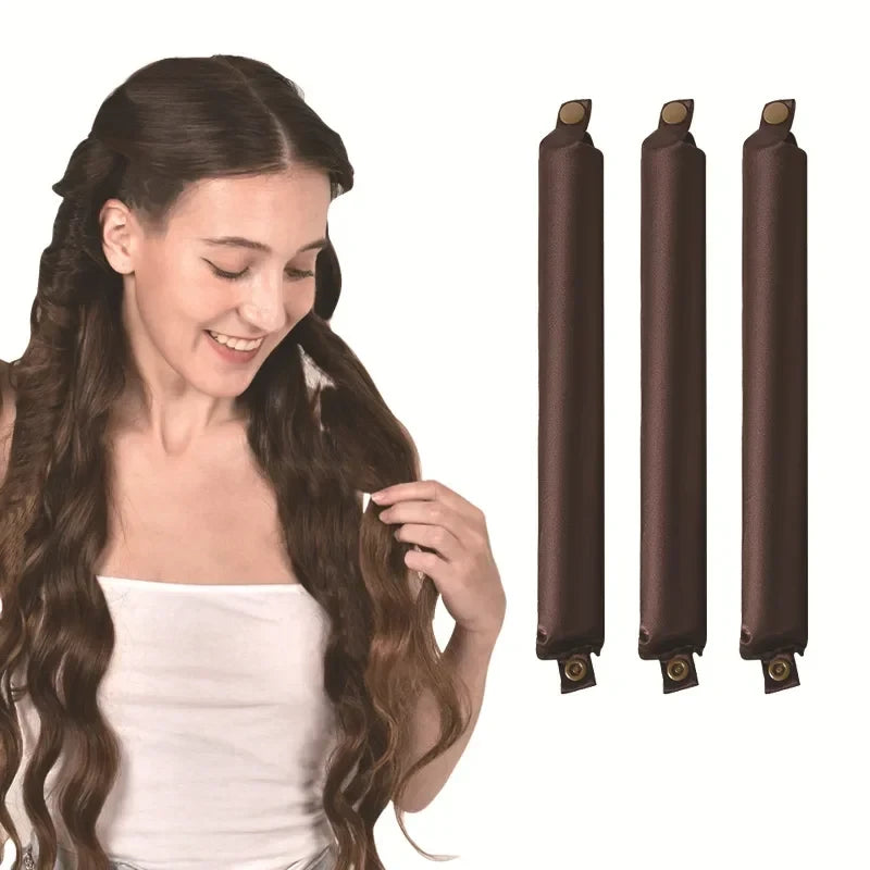 Satin Heatless Hair Curling Rod