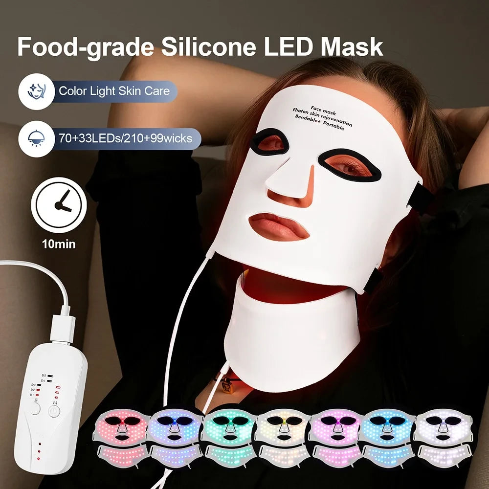 Flexible LED Photon Light Therapy Mask