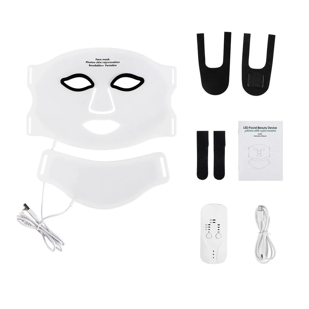 Flexible LED Photon Light Therapy Mask
