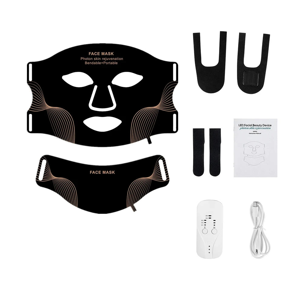 Flexible LED Photon Light Therapy Mask